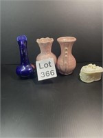 Small Decorative Vases and Porceline Heart Box