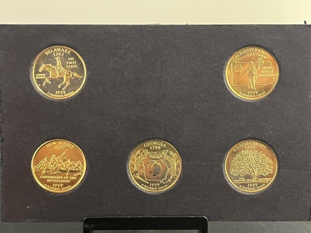 1999 Gold Plated Quarter Set