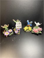 Springtime Bouquet Ceramic Birds