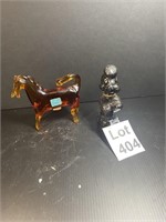 Viking Glass Horse and Poodle Pottery