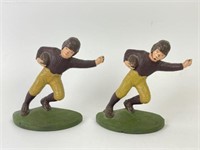 Antique Hubley  Cast Iron Football Player Bookends