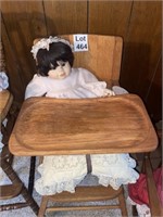 Vintage Doll w/High Chair