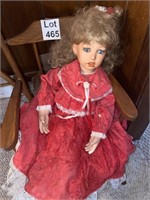 Vintage Doll w/Rocking Chair