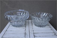 Lead crystal bowls