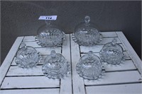 Crystal butter dishes