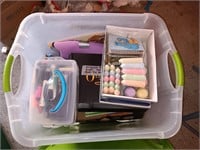 Bin craft and kids items chalk books and more