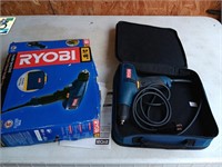 Ryobi, 3/8 inch drill in box and case.