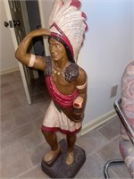 HEAVY Hand Painted Indian Statue