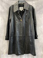 LNR Leather Trench Coat