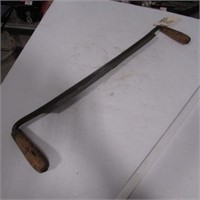 18' DRAW KNIFE -MARKED COOK, CAST STEEL