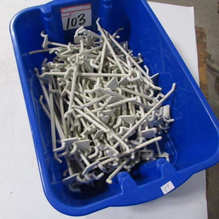 BOX OF PEG HOOKS