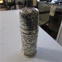 1891 STERLING INCENSE JAR  5 1/4" X 2"