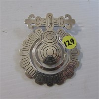 LARGE MEXICAN STERLING PENDANT