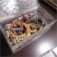 BOX OF COSTUME JEWELLERY