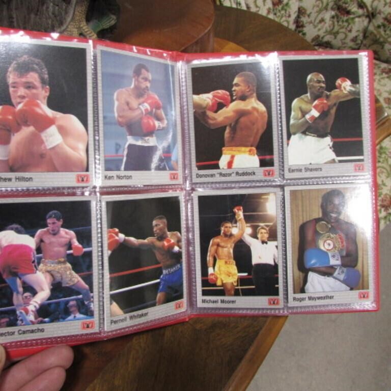 ALBUM OF ASST BOXING COLLECTOR CARDS