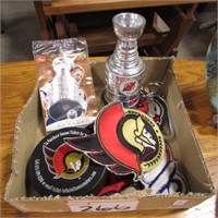 BOX OF NHL COLLECTABLES