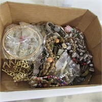 BOX OF COSTUME JEWELLERY