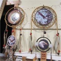 2 - NATIVE DESIGNED DREAM CATCHER PLATES