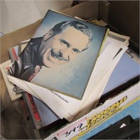 BOX OF OLD PAPERS,AUTOGRAPHS ETC