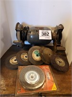 6" grinder w/ wheels