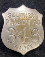 Texas Southern Prison Co. S.A. Tex Badge
