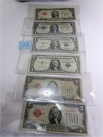 SILVER CERTIFICATE ? FEDERAL RESERVE NOTE 4 ITEMS