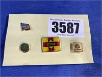 Pins, American Flag, Girl Scouts, GSWRC 2004