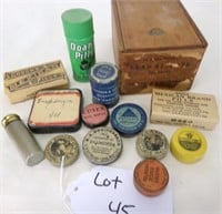 LOT OF MINI ADVERTISING MEDICAL TINS OTHER