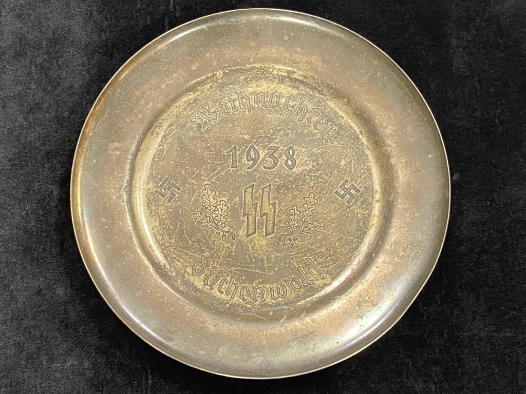 1938 Weihnachten Buchenwald SS Plate