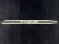 German Army AFRIKAKORPS Cuff Title Band