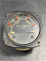WWII Cylinder Head Temperature Indicator Dual