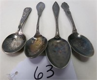 LOT OF SPOONS 2 STERLING BABY ? OTHER