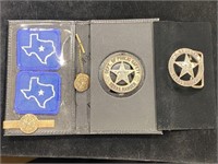 Texas Ranger Glen Krueger Badge, Tie Pin & Bar