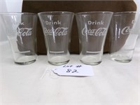 COCA COLA EARLY SODA FOUNTAIN/ DRUG STORE GLASSES