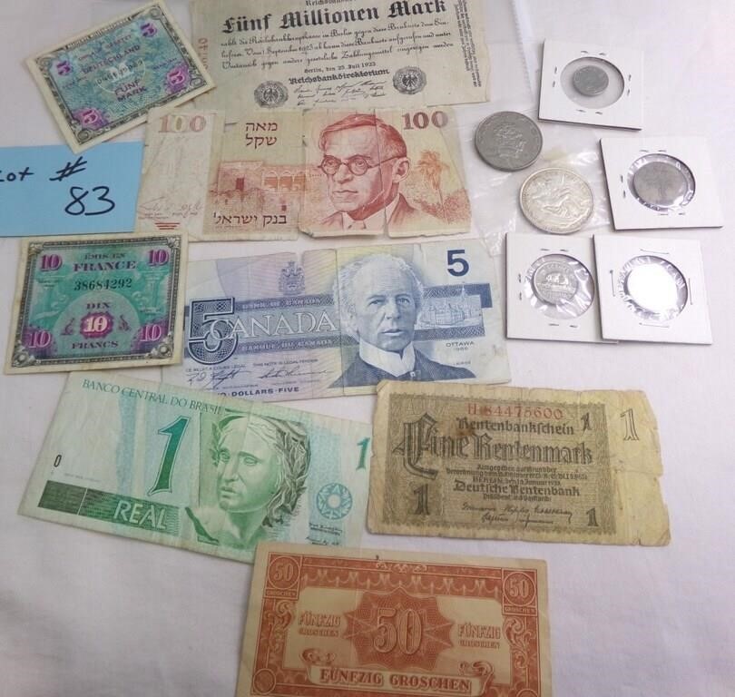 FOREIGN PAPER & COIN MONEY