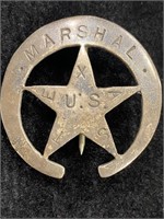 U.S. Marshal Sterling Silver Badge