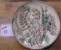 TURTLE CREEK POTTERS 2008 PLATE SIGNED BETTY LOU