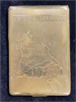 1940's U.S. Zone Germany Metal Cigarette Case w/