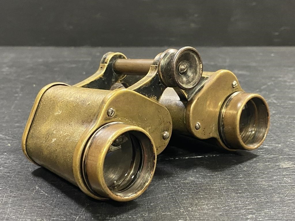 WWI 1918 U-Boat 71 Brass Binoculars w/ Captains