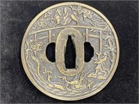 Japanese Sword Guard From The Edo Period