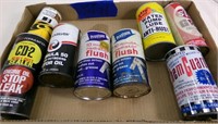 LOT OF ADVERTISING CANS FLUSH / STP / AUTO