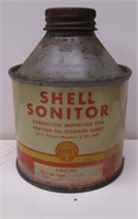 SHELL OIL SONITOR SMALL CONE TOP CAN