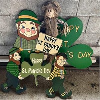 St Patrick's Day Wood Outdoor Signs