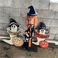 Haloween Large Wood Outdoor Signs