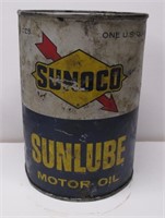 SUNOCO SUNLUBE MOTOR OIL QT. CAN