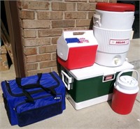 LOT OF COOLERS COLEMAN OTHERS
