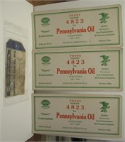 PENNSYLVANIA OIL BLOTTERS - PURE OIL PAPER LOT