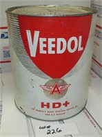 VEEDOL "A" OIL CAN 1 GAL