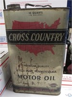 SEARS CROSS COUNTRY MOTOR OIL 2 « GALLONS