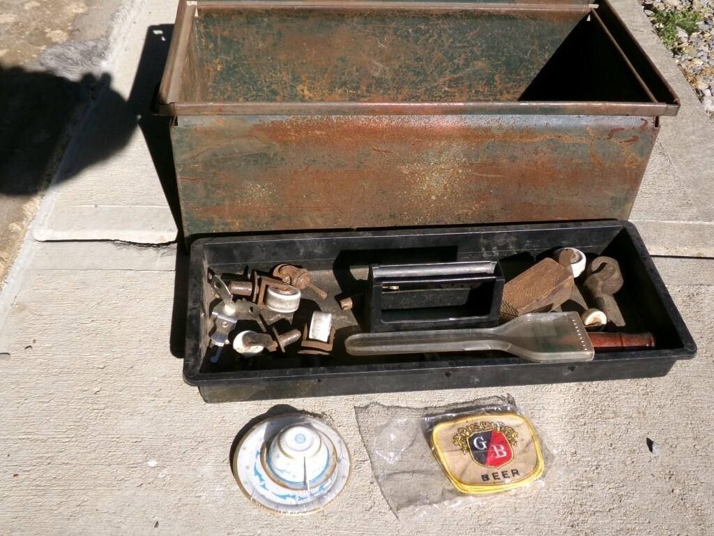 LG METAL BOX WITH MISC. HARDWARE ? PARTS